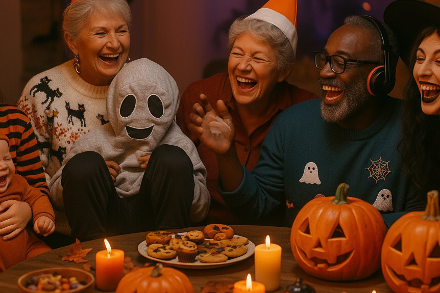 quality time friends family Halloween funny