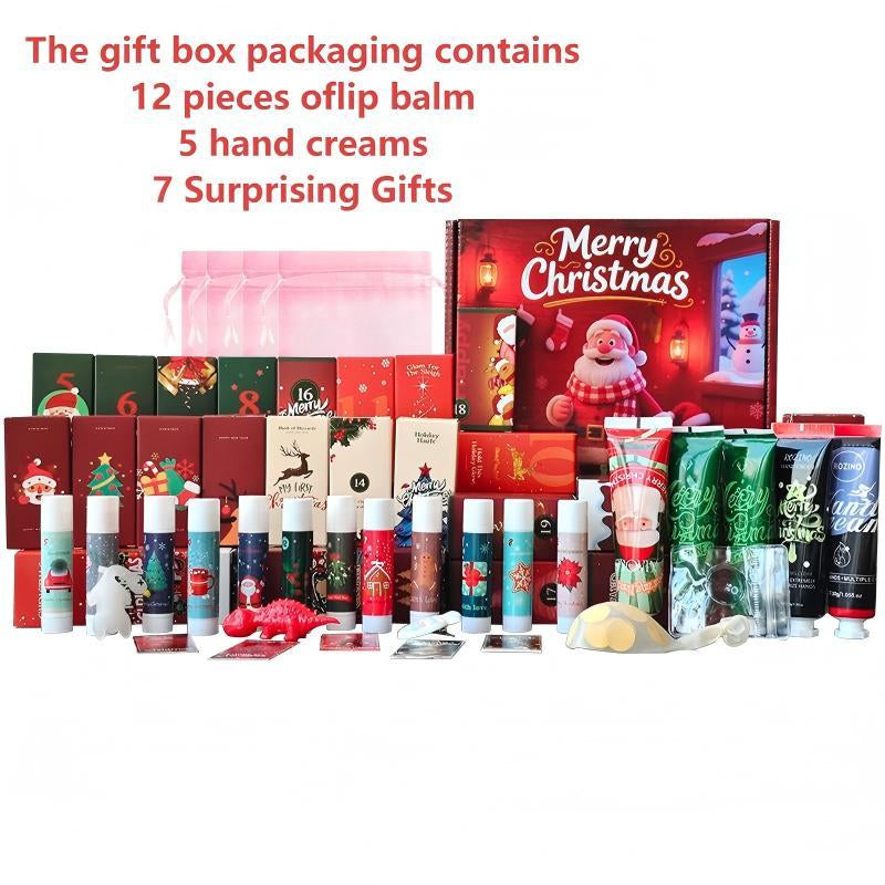 Christmas Skin Care Gift Box Set Hand Cream and Lipstick Travel Christmas Stuffing Christmas Bulk Gift Washing Set and Face Care