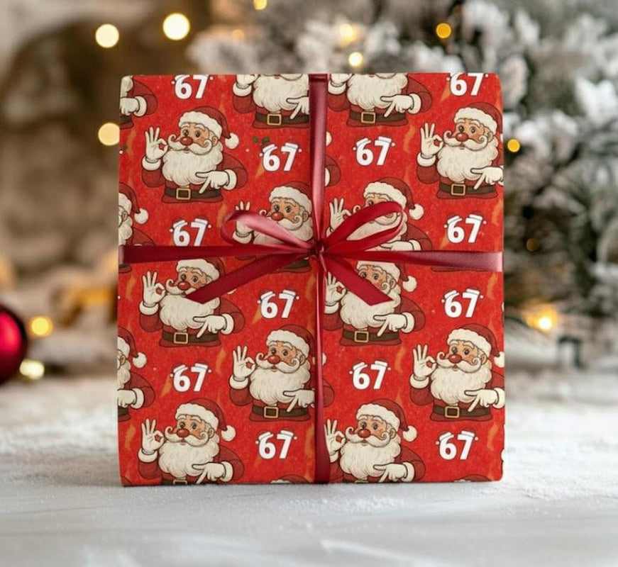 Funny 67 Christmas Gift Wrap Roll