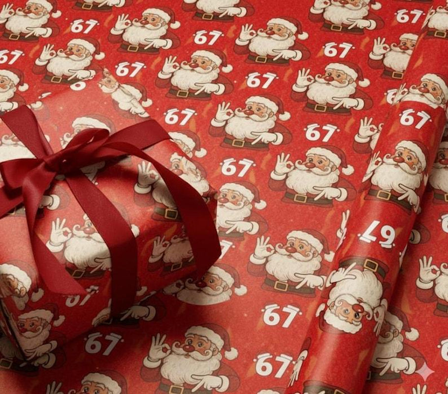 Funny 67 Christmas Gift Wrap Roll