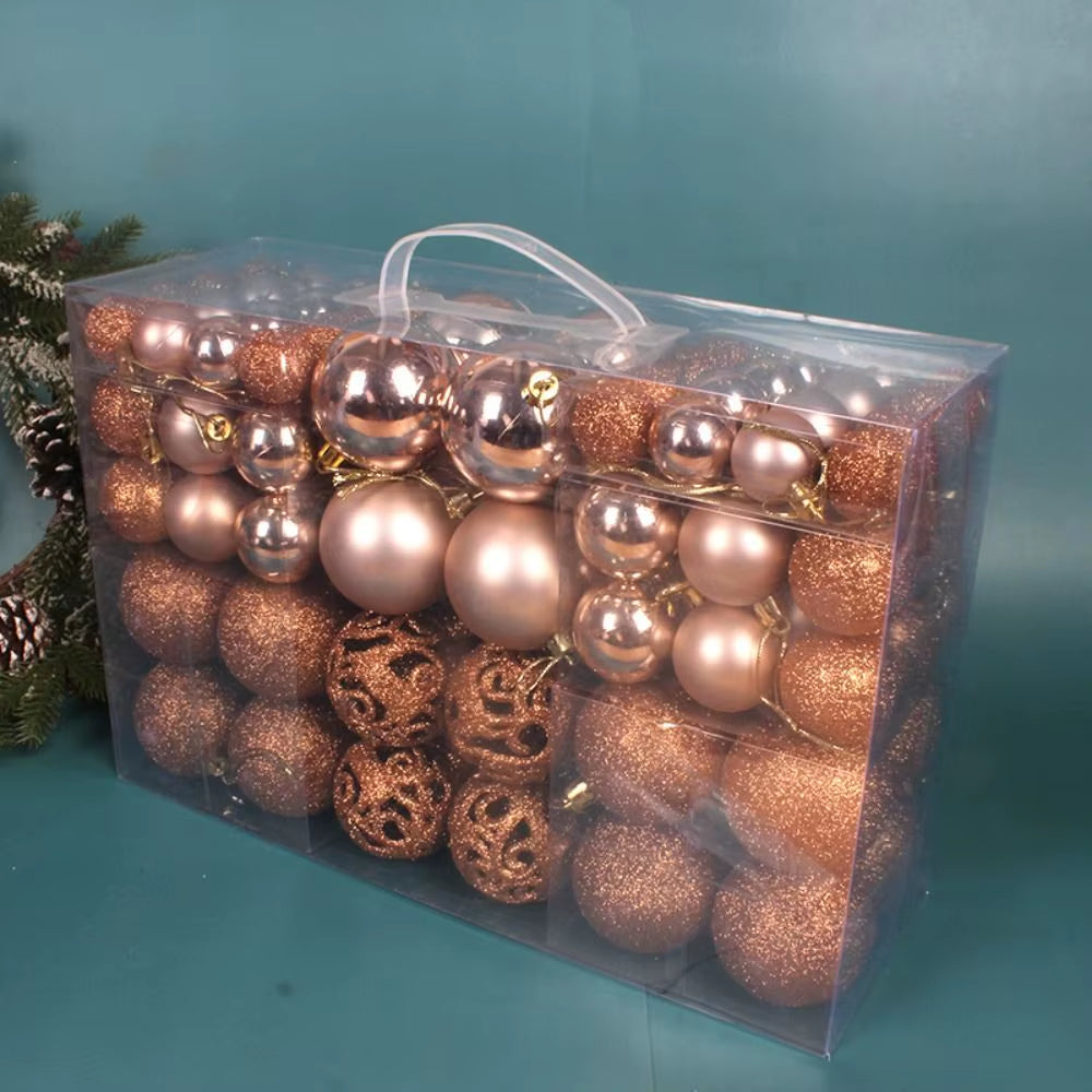 100-Piece Christmas Ball Set – Shatterproof Ornaments