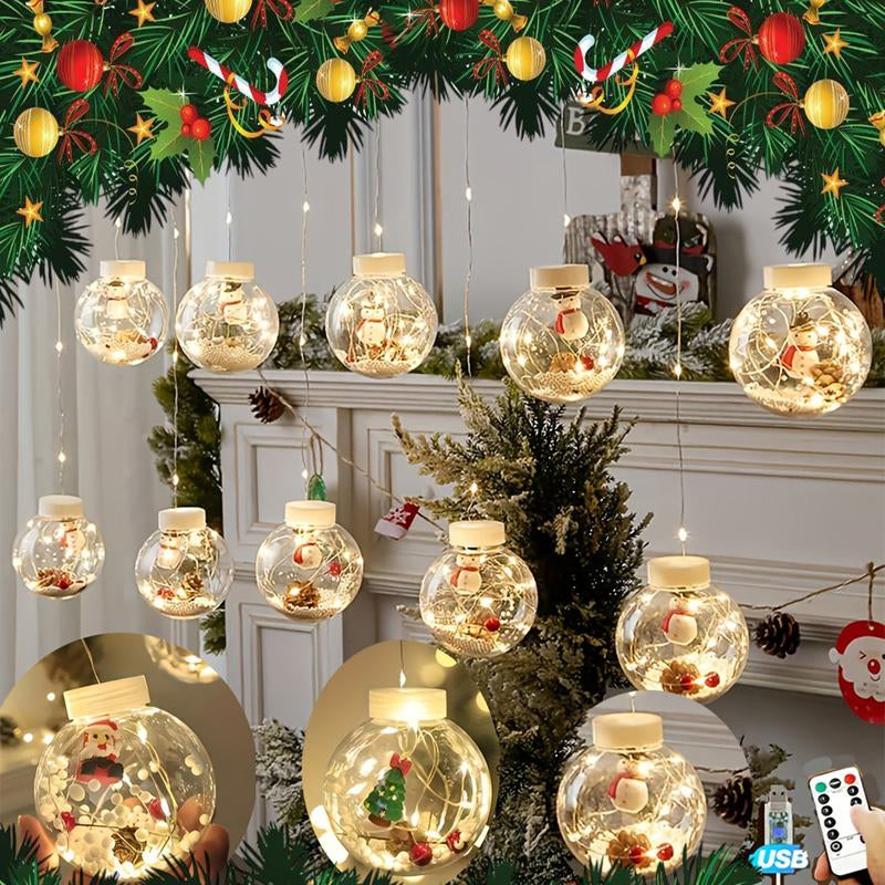 Christmas Curtain Lights – Warm White USB