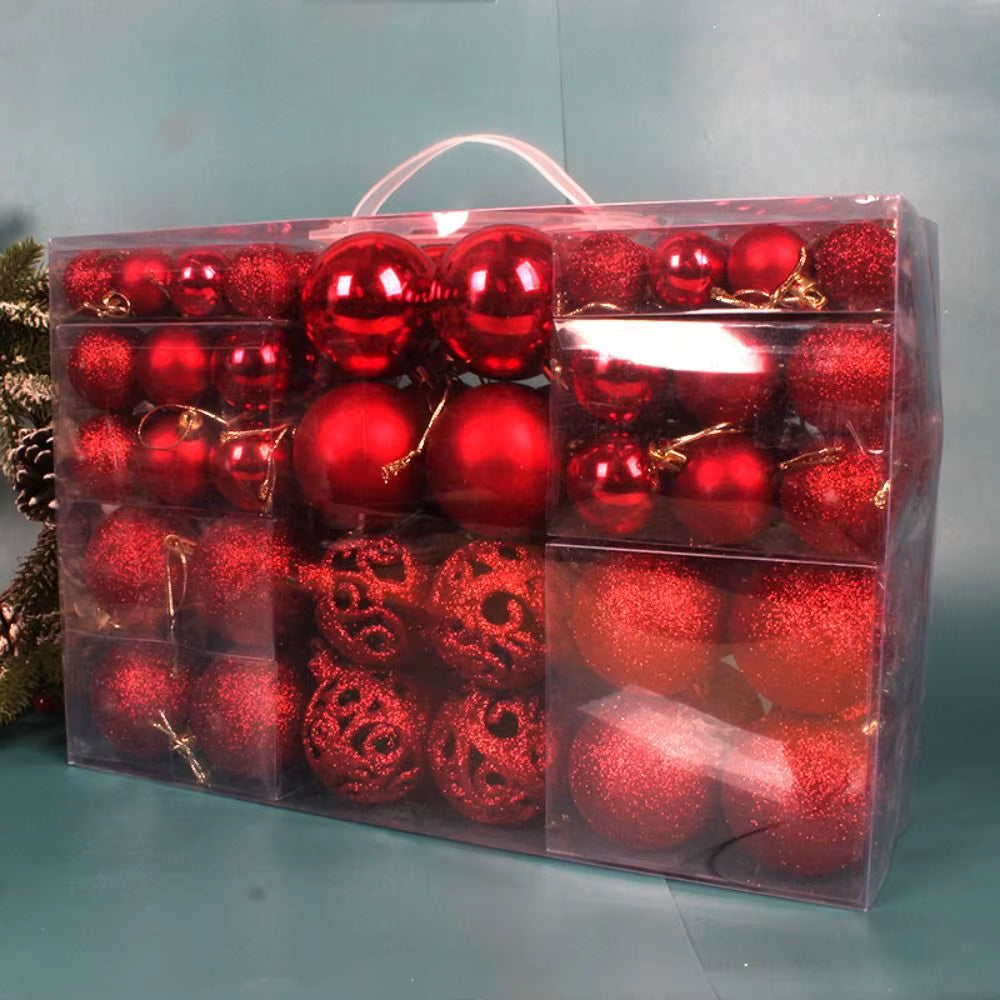 100-Piece Christmas Ball Set – Shatterproof Ornaments