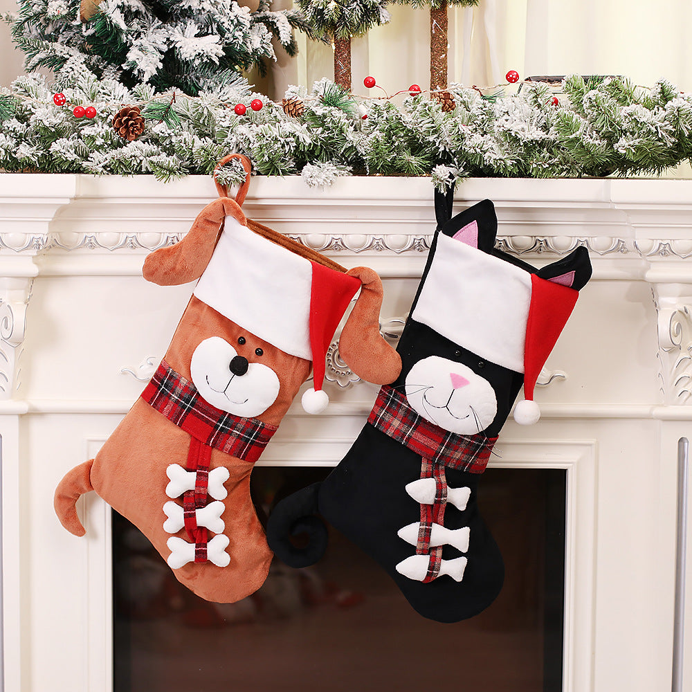 Festive Cartoon Christmas Stockings