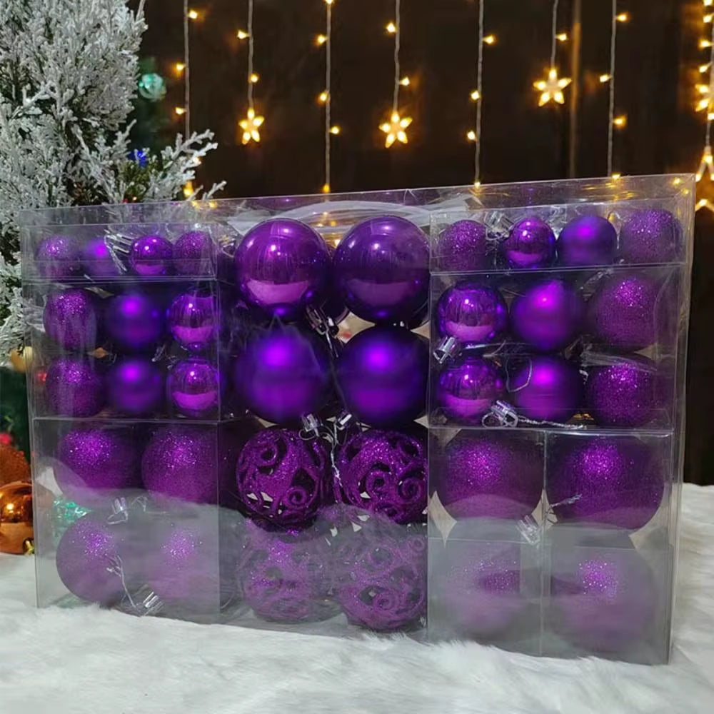 100-Piece Christmas Ball Set – Shatterproof Ornaments