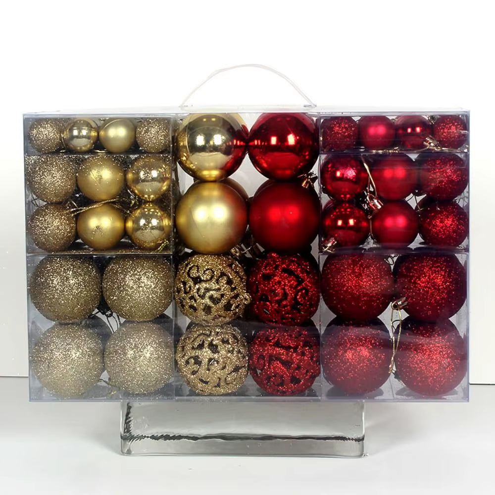 100-Piece Christmas Ball Set – Shatterproof Ornaments