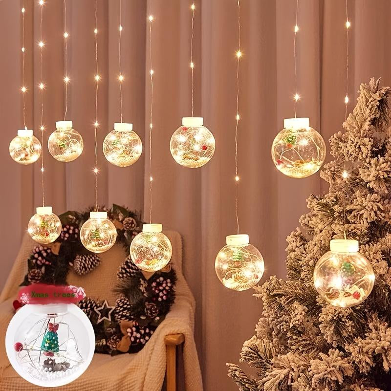 Christmas Curtain Lights – Warm White USB