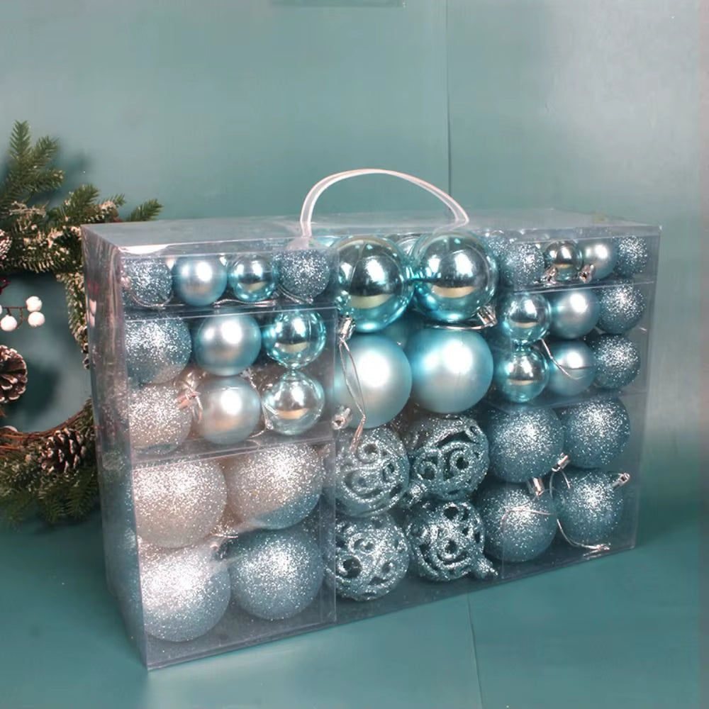 100-Piece Christmas Ball Set – Shatterproof Ornaments