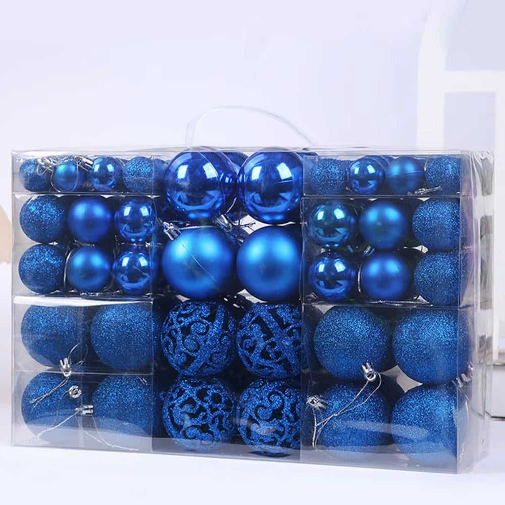 100-Piece Christmas Ball Set – Shatterproof Ornaments