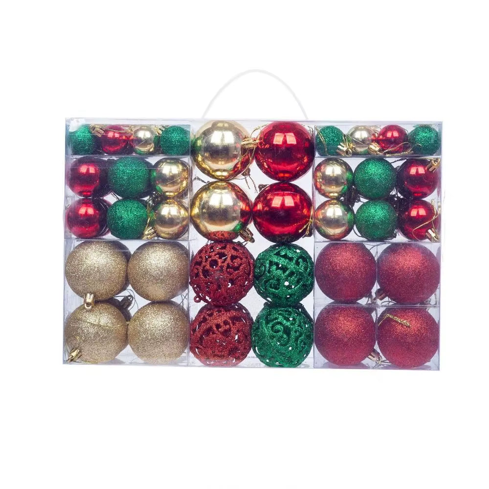 100-Piece Christmas Ball Set – Shatterproof Ornaments