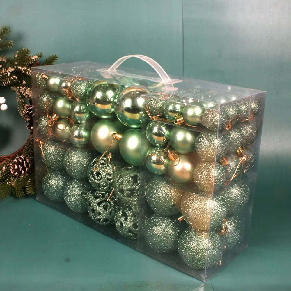 100-Piece Christmas Ball Set – Shatterproof Ornaments