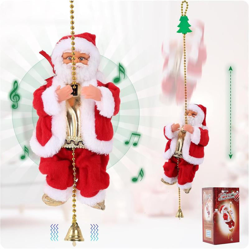 Animated Motorized Climbing Santa & Rope Ladder