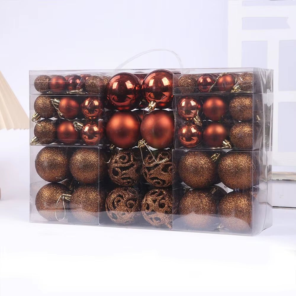 100-Piece Christmas Ball Set – Shatterproof Ornaments