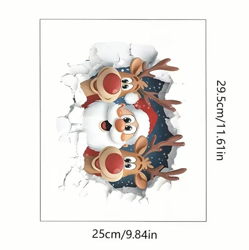 Christmas Snowman & Gingerbread Man Toilet Seat Sticker