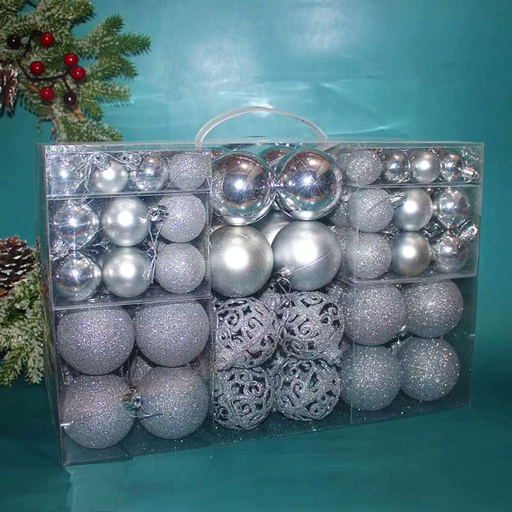 100-Piece Christmas Ball Set – Shatterproof Ornaments