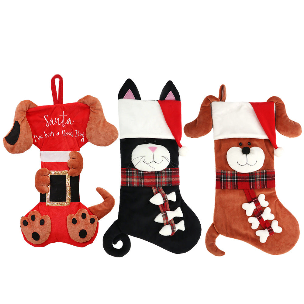 Festive Cartoon Christmas Stockings
