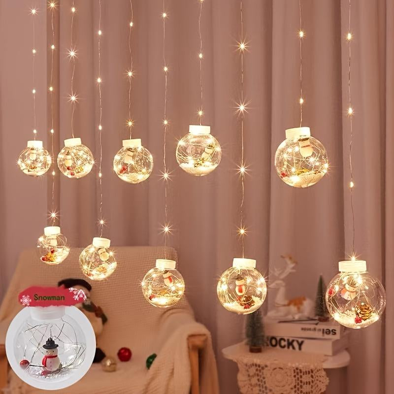 Christmas Curtain Lights – Warm White USB