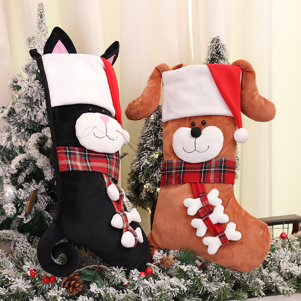 Festive Cartoon Christmas Stockings