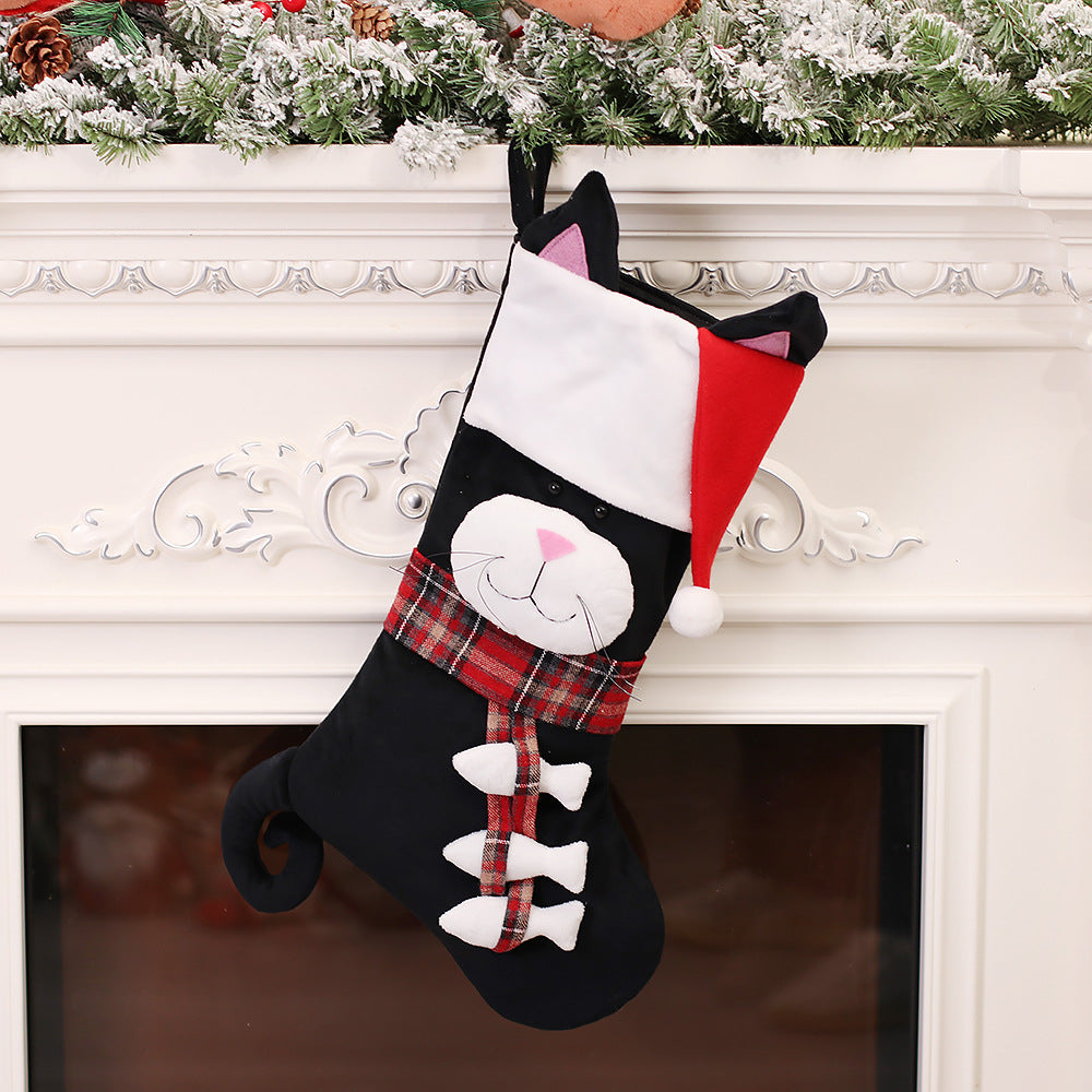 Festive Cartoon Christmas Stockings