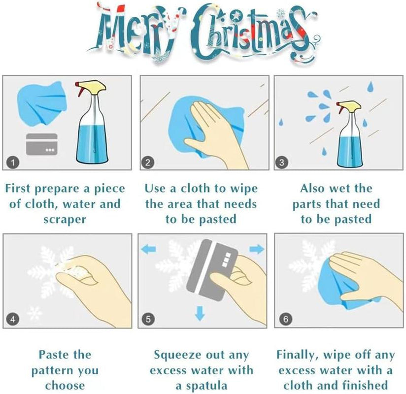 Christmas Decoratives Window Stickers