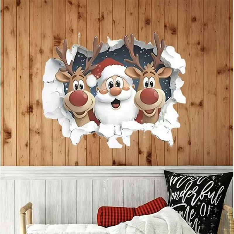 Christmas Snowman & Gingerbread Man Toilet Seat Sticker