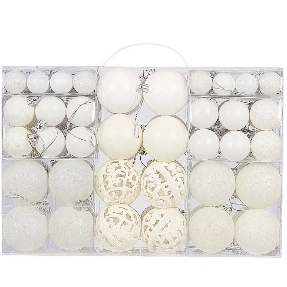 100-Piece Christmas Ball Set – Shatterproof Ornaments